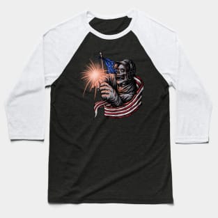 American Welder Skull Baseball T-Shirt